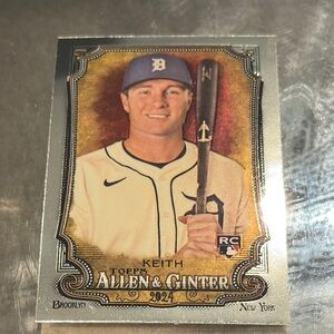 Topps Silver and Blue Accents Baseball Card